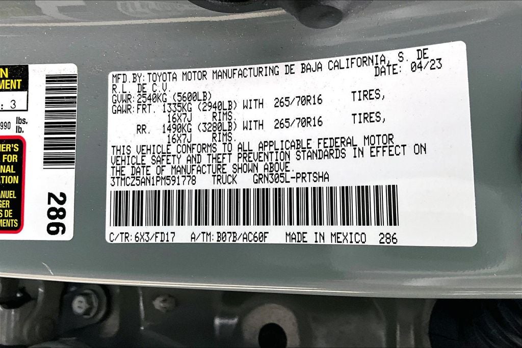 2023 Toyota Tacoma TRD Off-Road V6