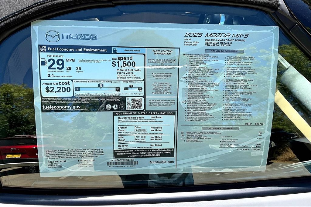 2025 Mazda Mazda MX-5 Miata Grand Touring