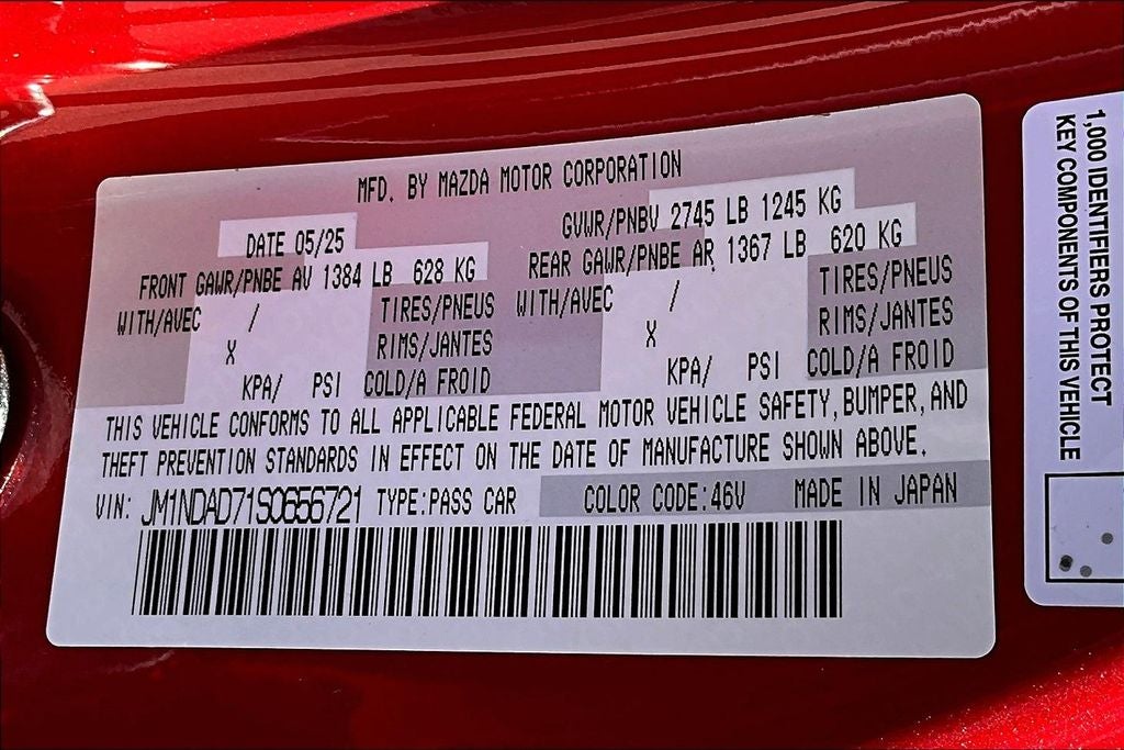 2025 Mazda Mazda MX-5 Miata Grand Touring