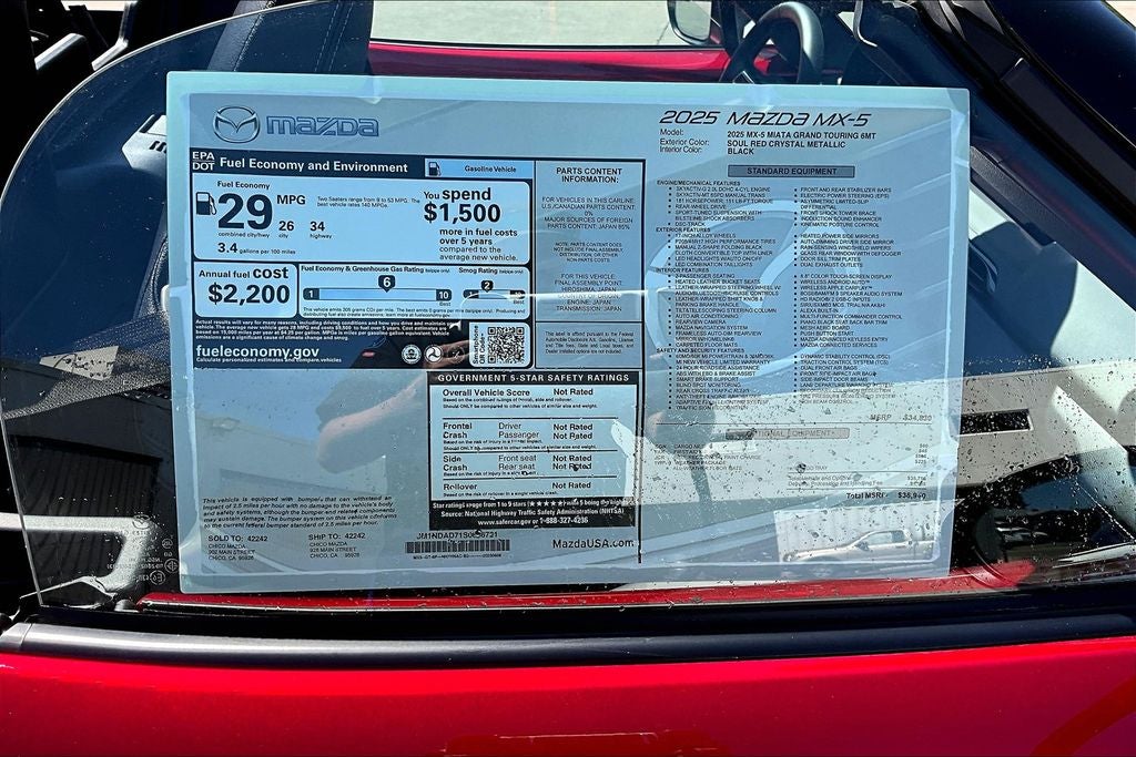 2025 Mazda Mazda MX-5 Miata Grand Touring