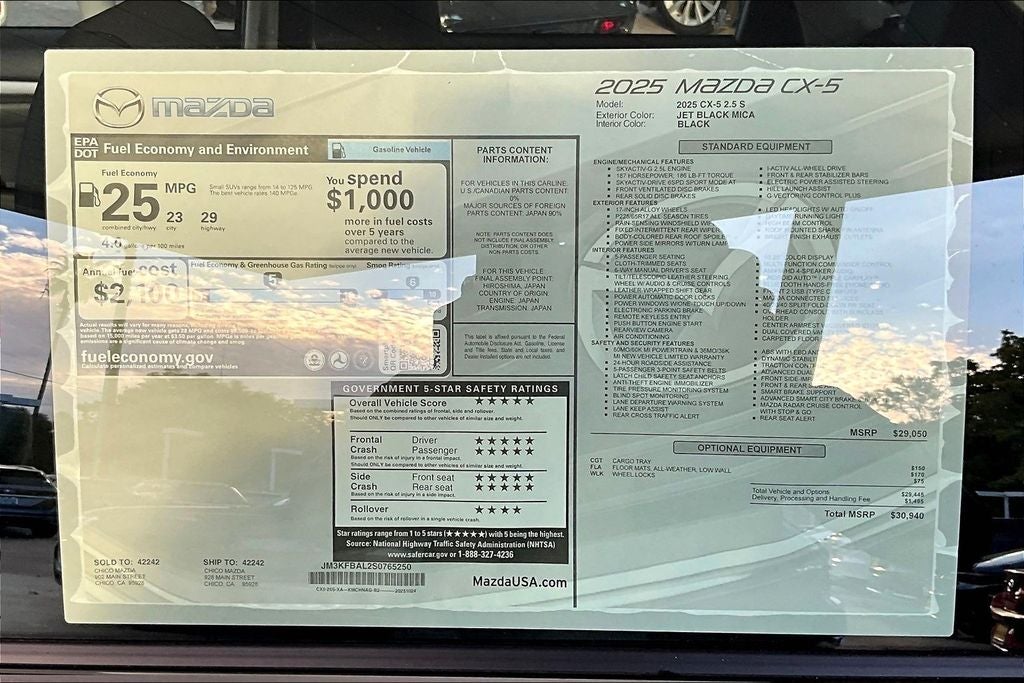 2025 Mazda Mazda CX-5 2.5 S AWD