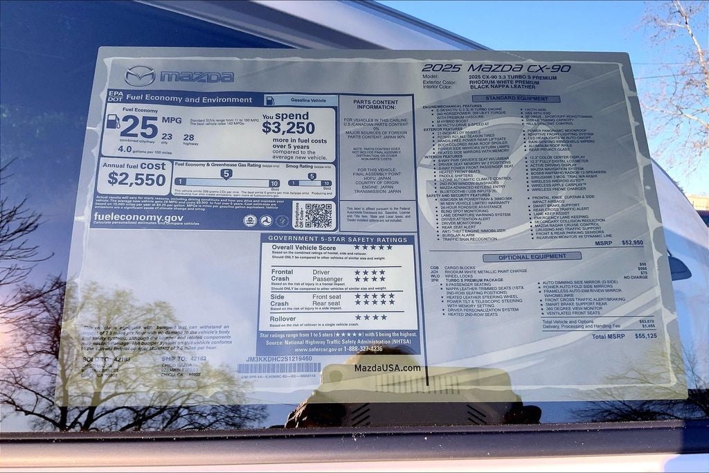 2025 Mazda Mazda CX-90 3.3 Turbo S Premium Sport AWD