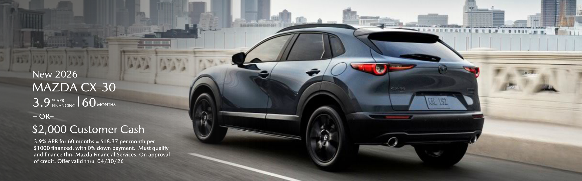 New 2026 Mazda CX-30